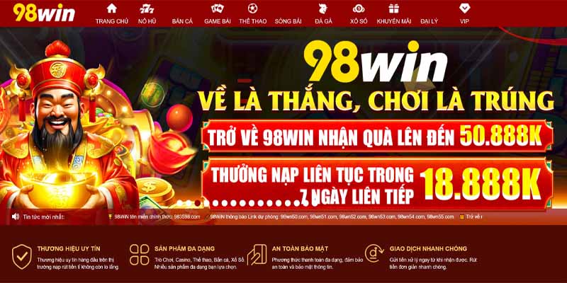 Giới thiệu 98WIN với các thông tin tổng quan